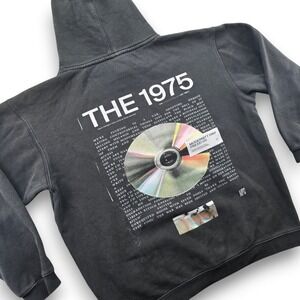 THE 1975 Hoodie Mens Black M Cotton Blend Band Tour Modernity Has Failed Us